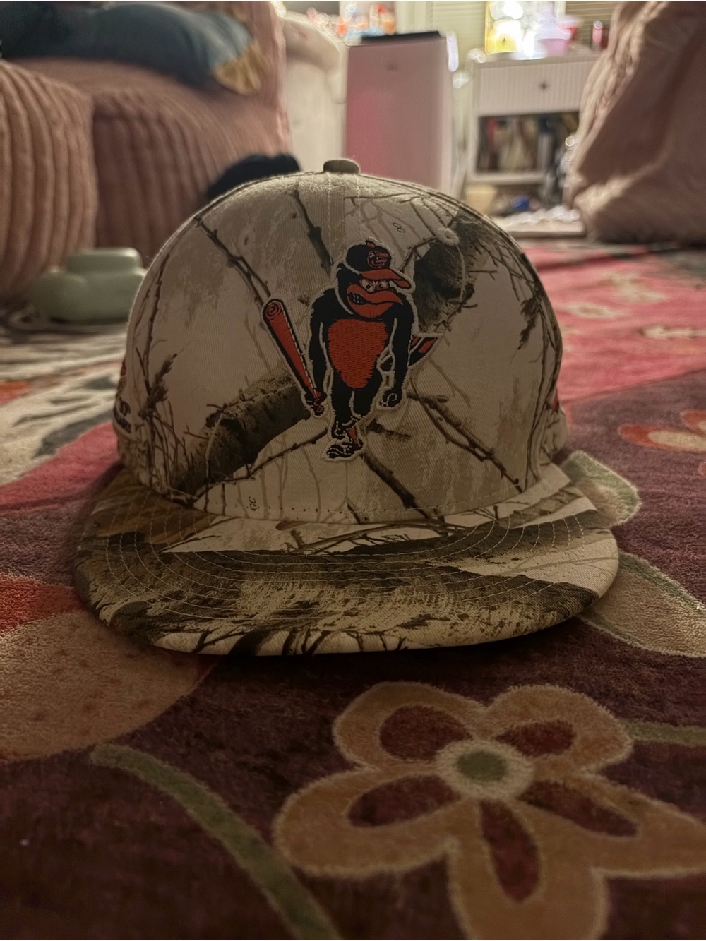 Realtree Camouflage Cap in Brown and Tan with Black Logo